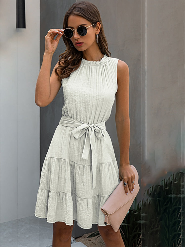 Vestido Midi com Amarração Claudia